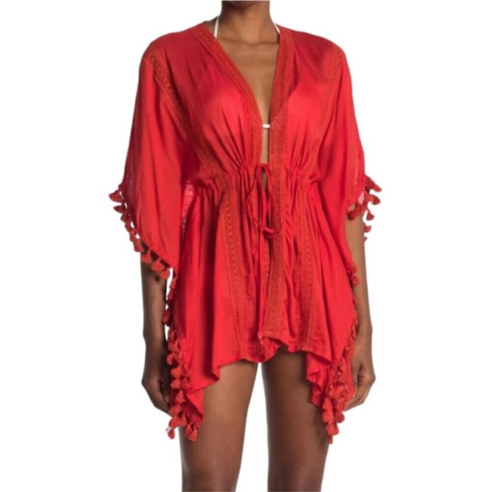 Edikted Women's Red and Orange Cover-ups